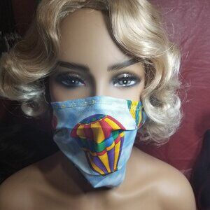 Adult Face Masks - Hot Air Balloons - Filter Pocket - Roomy - Breathable